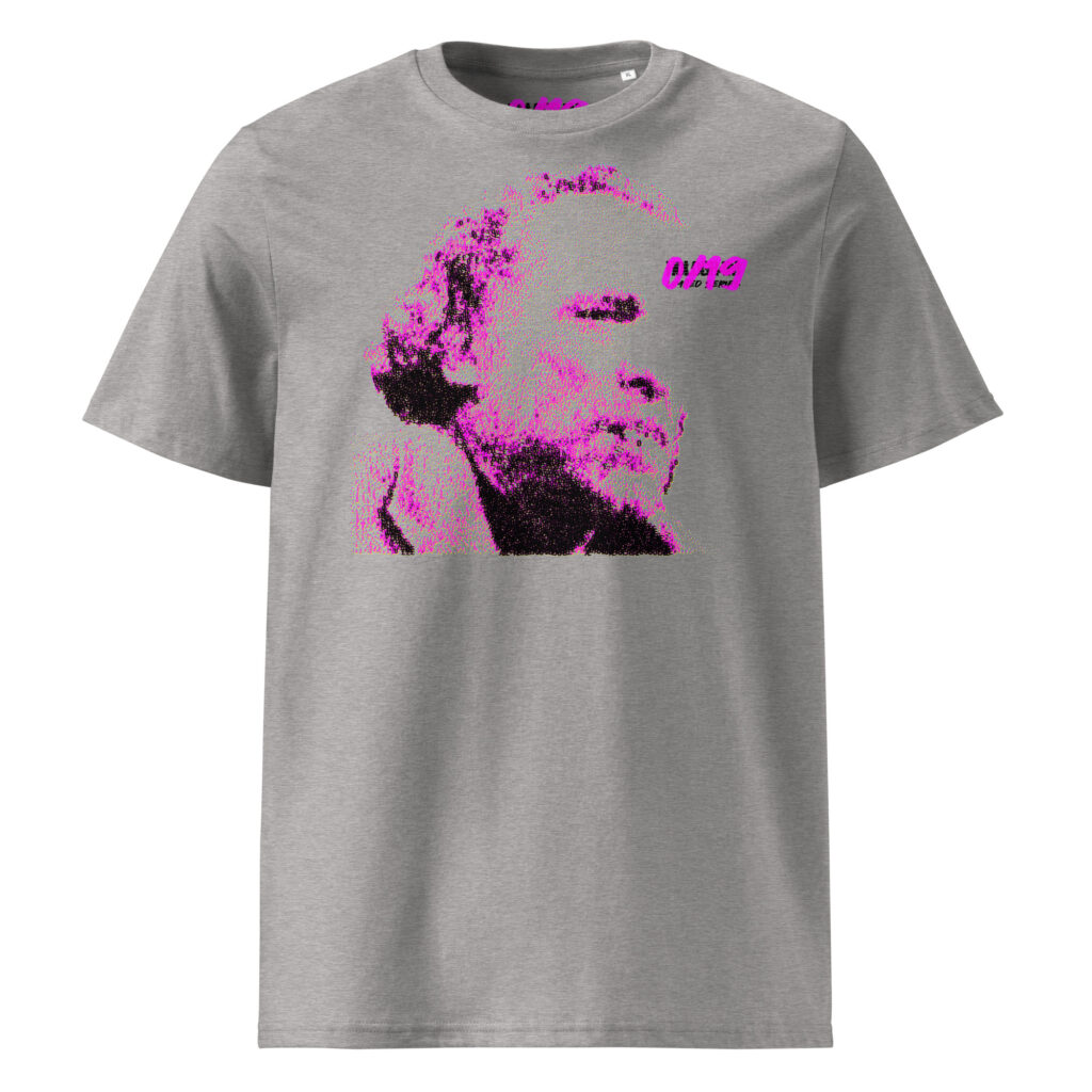 unisex-organic-cotton-t-shirt-heather-grey-front-691106c5093a7.jpg Charles Bukowski - Limited Series